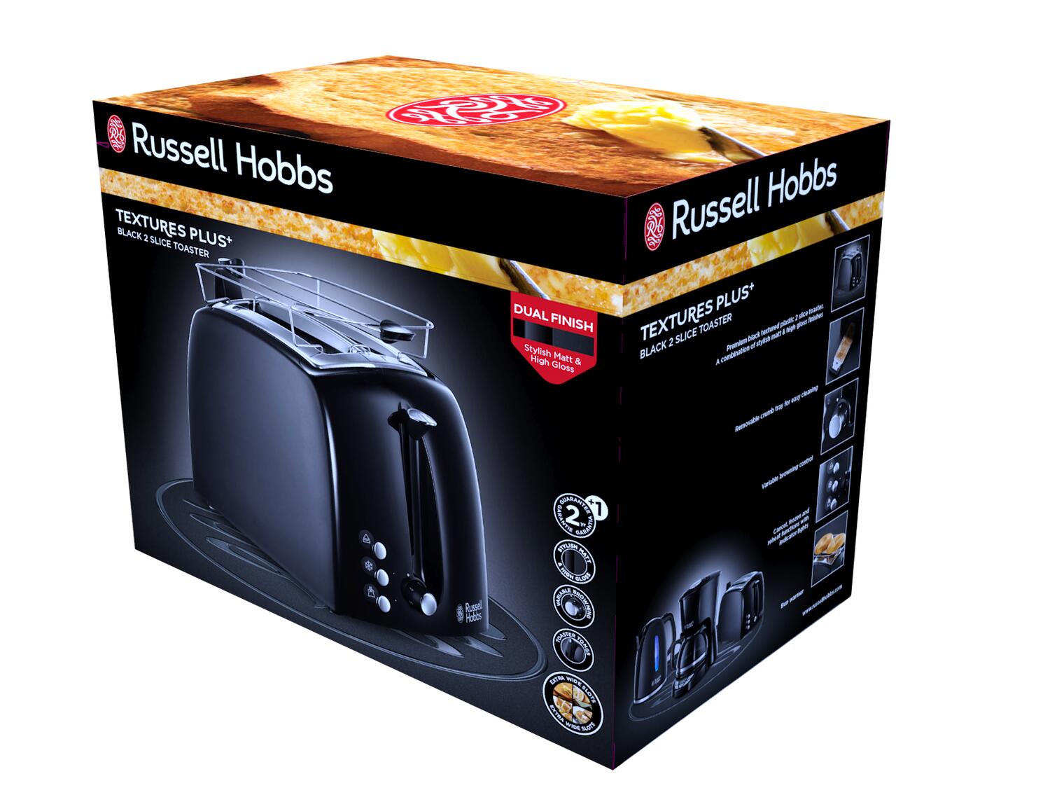 Texture brødrister - sort